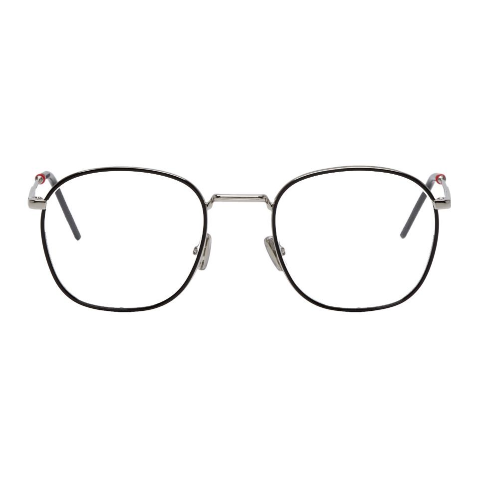 Dior Homme Silver And Black 0226 Glasses in Metallic for Men 
