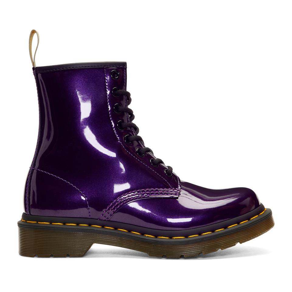 Purple vegan dr martens Clearance