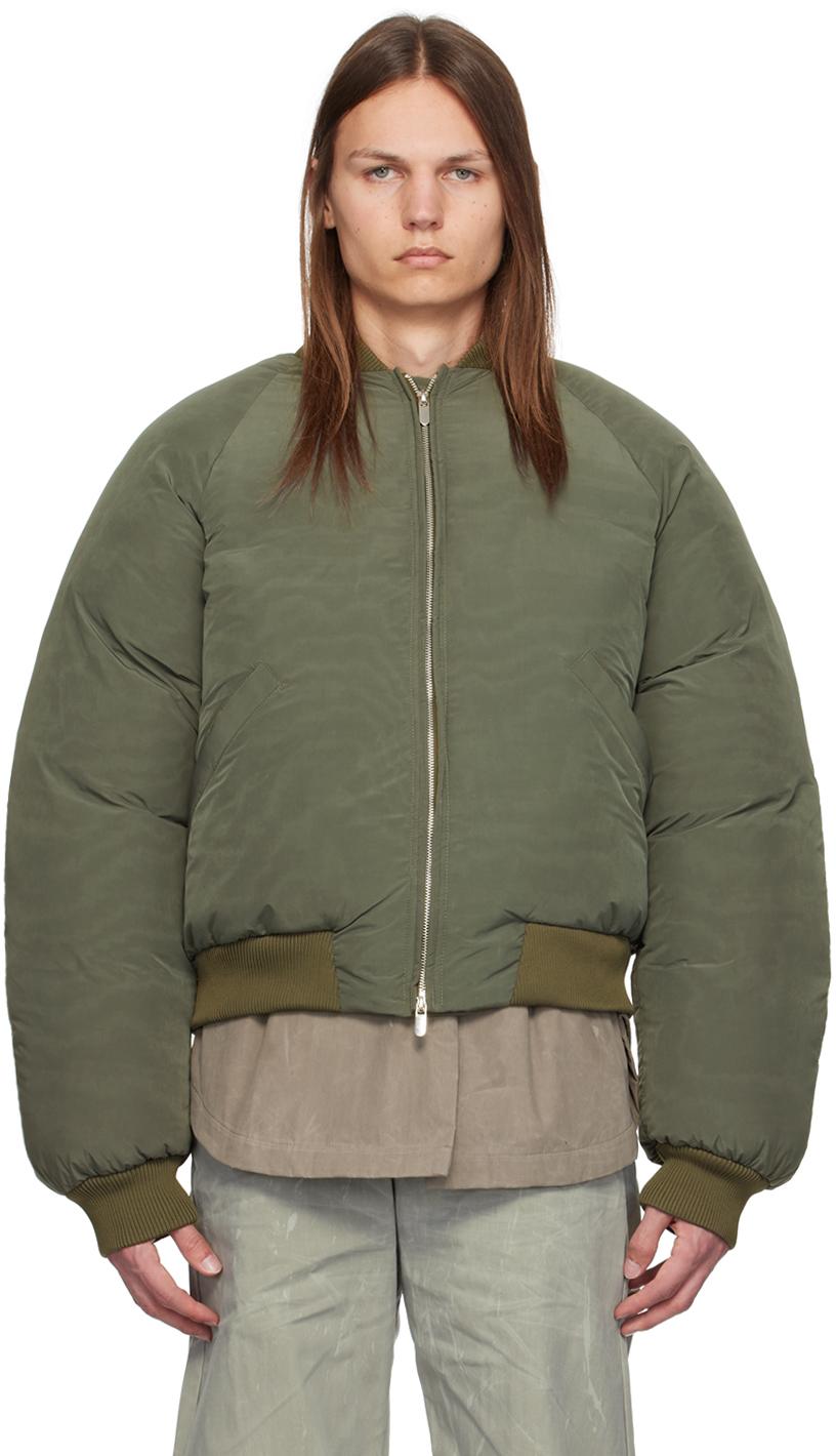 Seventh Khaki Sumo Bomber Jacket in Green for Men | Lyst