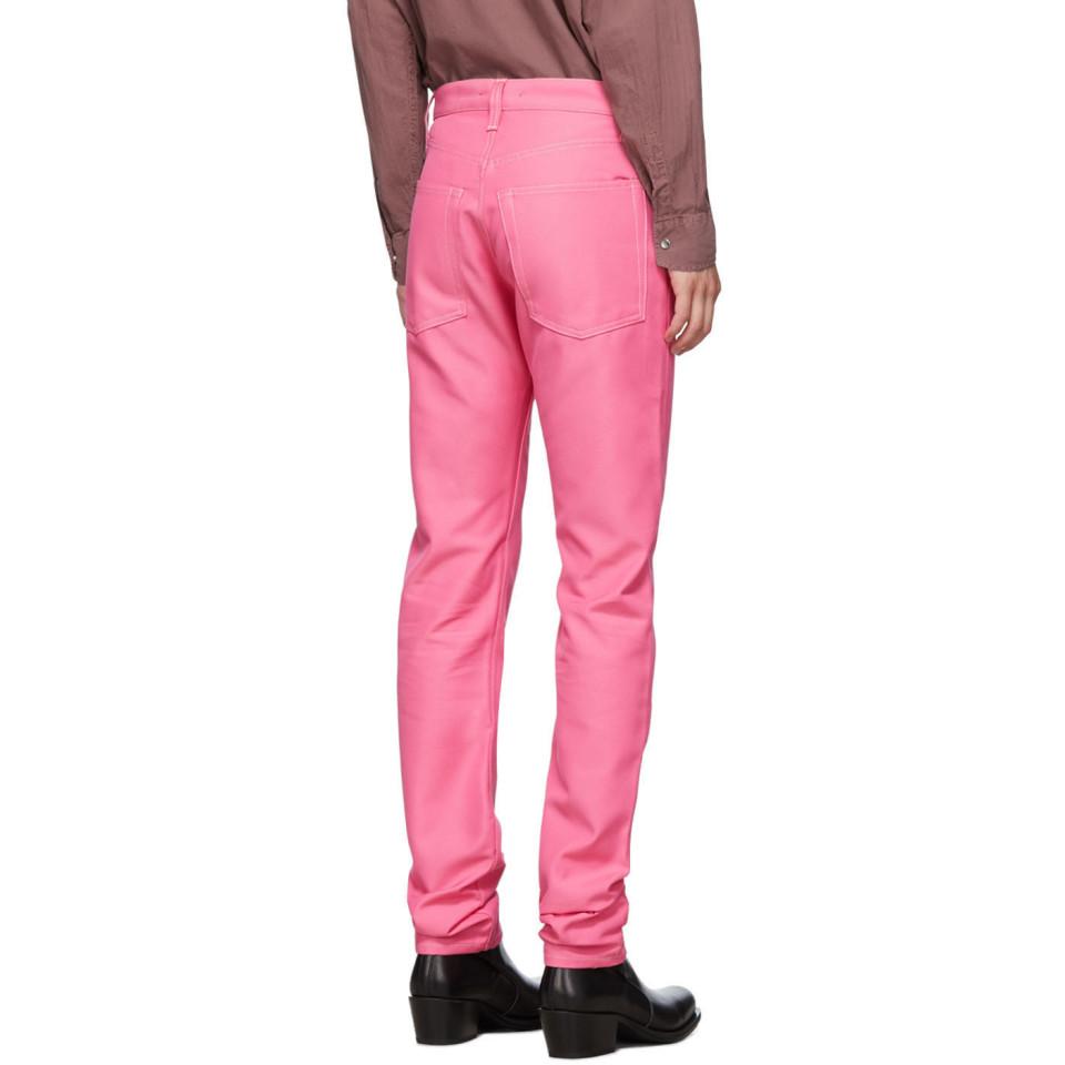Helmut Lang Denim Pink Masc Hi Straight 