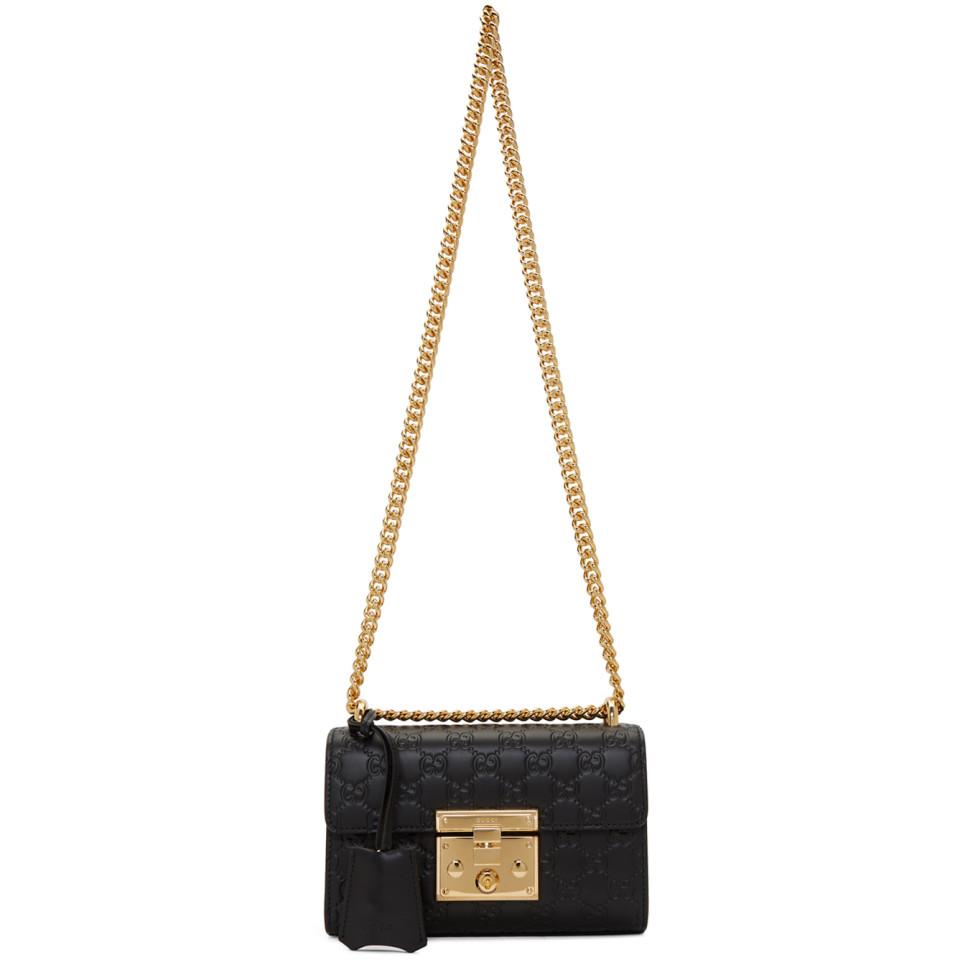 gucci padlock small black