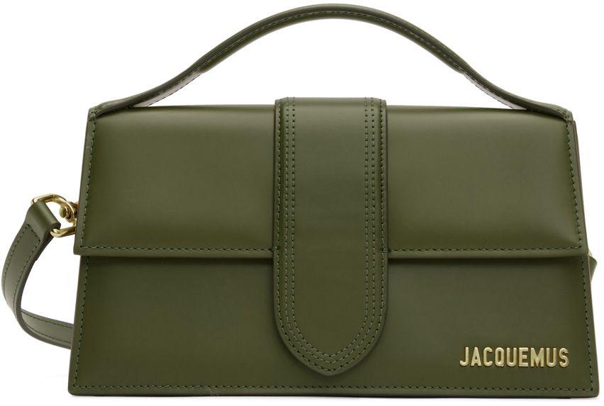 Jacquemus Khaki 'le Grand Bambino' Bag in Green | Lyst