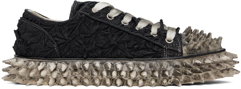 Doublet Porcupine Textured Faux-Leather Sneakers in Black | Lyst 