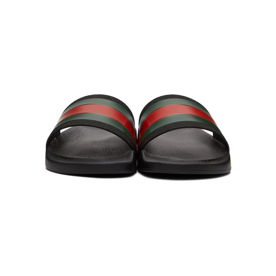 gucci black pursuit slides