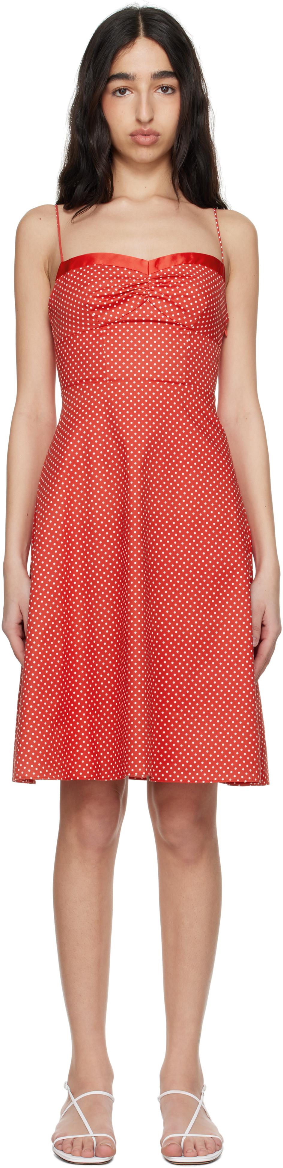 【関税込み】GUIZIO レッド Margaux ミディアムワンピース GUIZIO レッド Margaux ミディアムワンピース レッド | Lyst