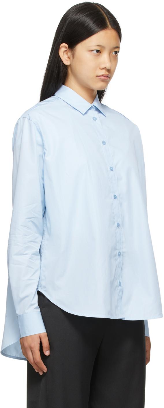 Totême Cotton Signature Shirt in Blue 