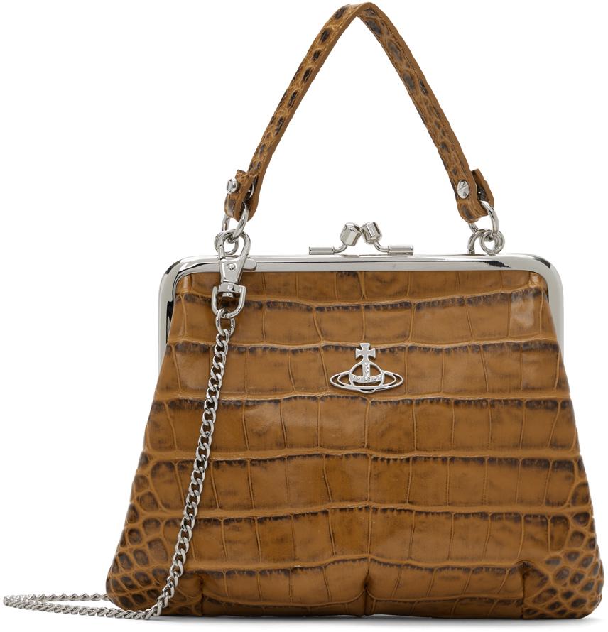 トートバッグ Vivienne Westwood Granny Frame Bag Granny Frame leather tote bag in black - Vivienne Westwood
