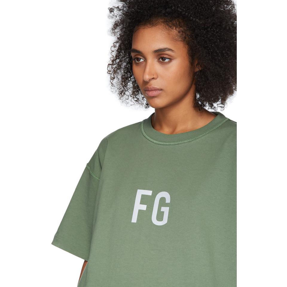 Forsvinde Klan Regnskab Fear Of God Green Fg T-shirt | Lyst