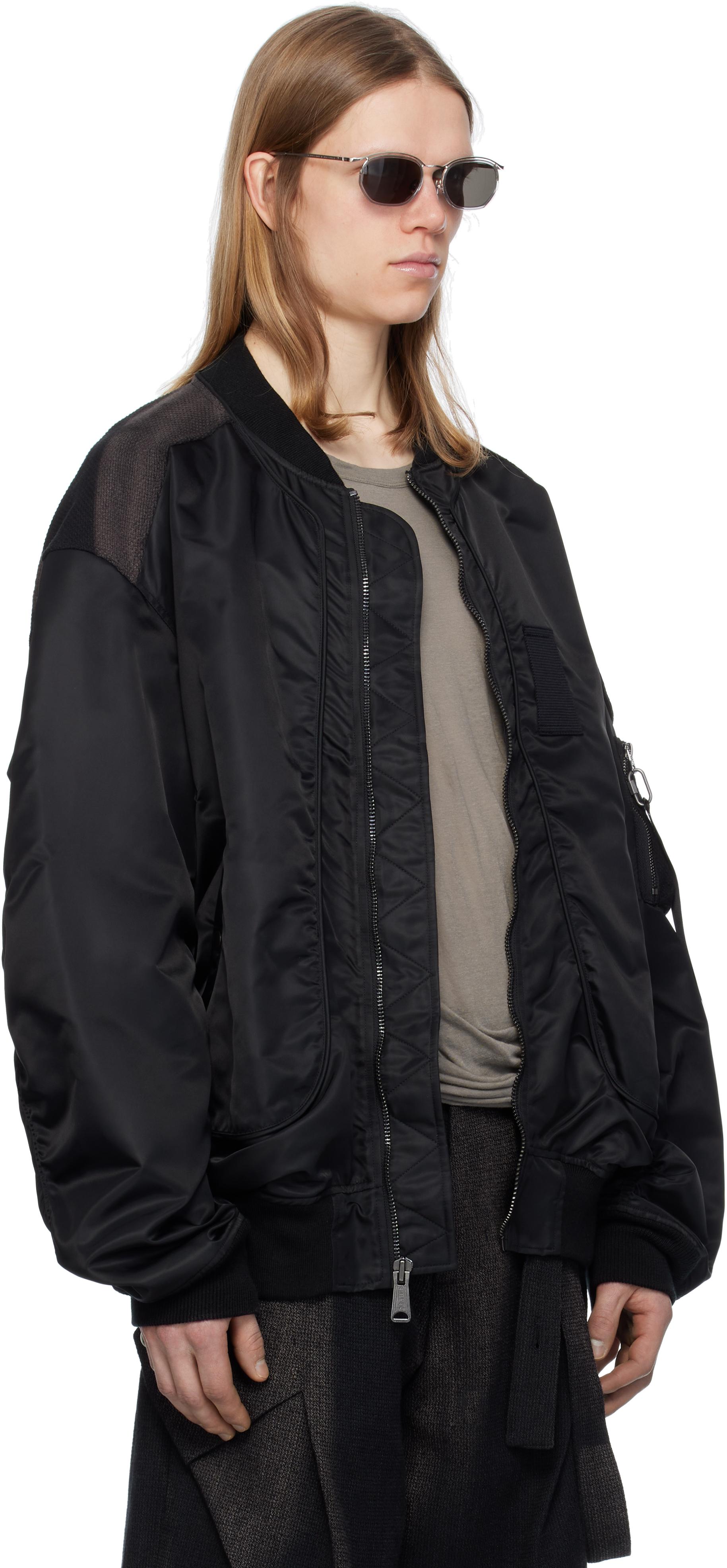 【JiyongKim】Sun-Bleached Flight Jacket S JiyongKim Sun-Bleached Flight Jacket - Black | Garmentory