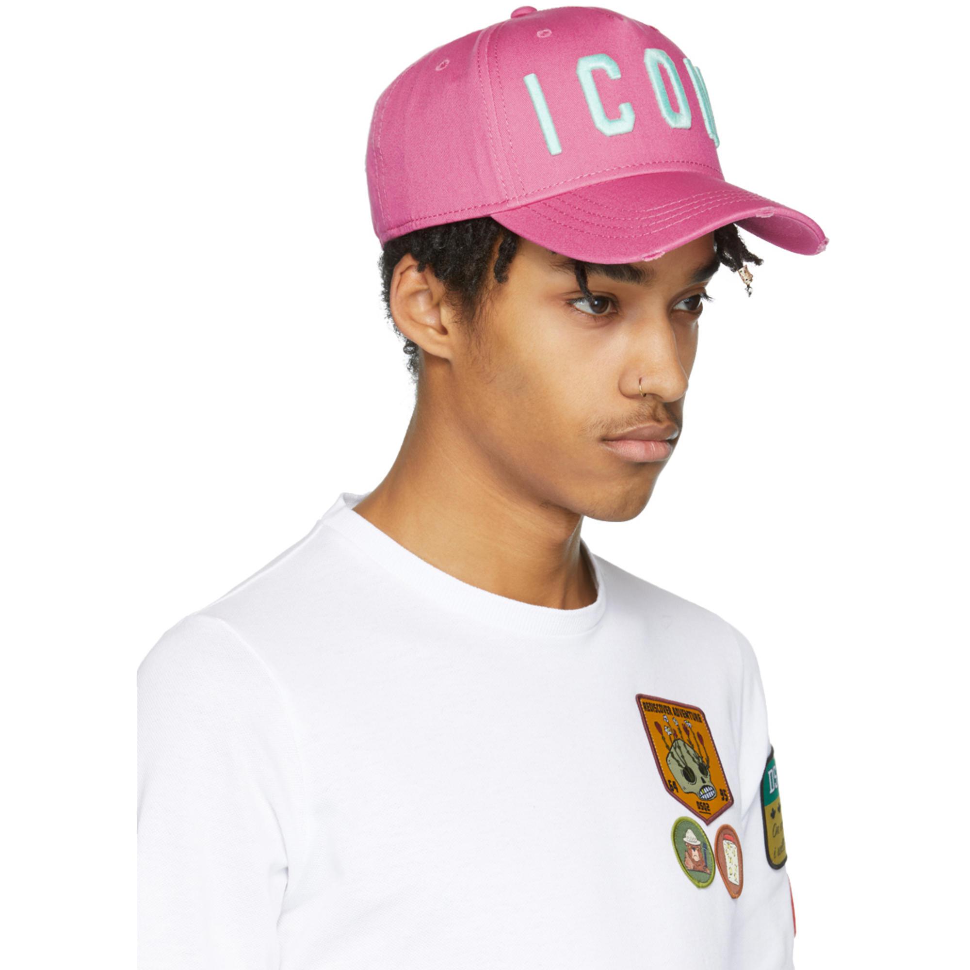 pink icon cap