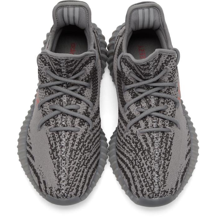 Yeezy Grey Boost 350 V2 Sneakers in Gray for Men - Lyst