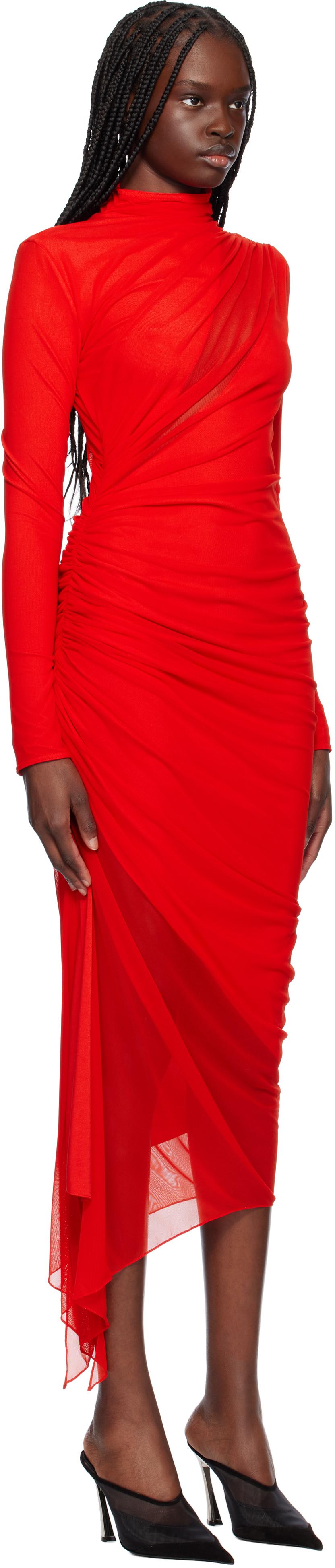 ワンピース MUGLER Woman Dress Red 25P3RO1711595 3119 Red Mugler Dresses for Women | Lyst
