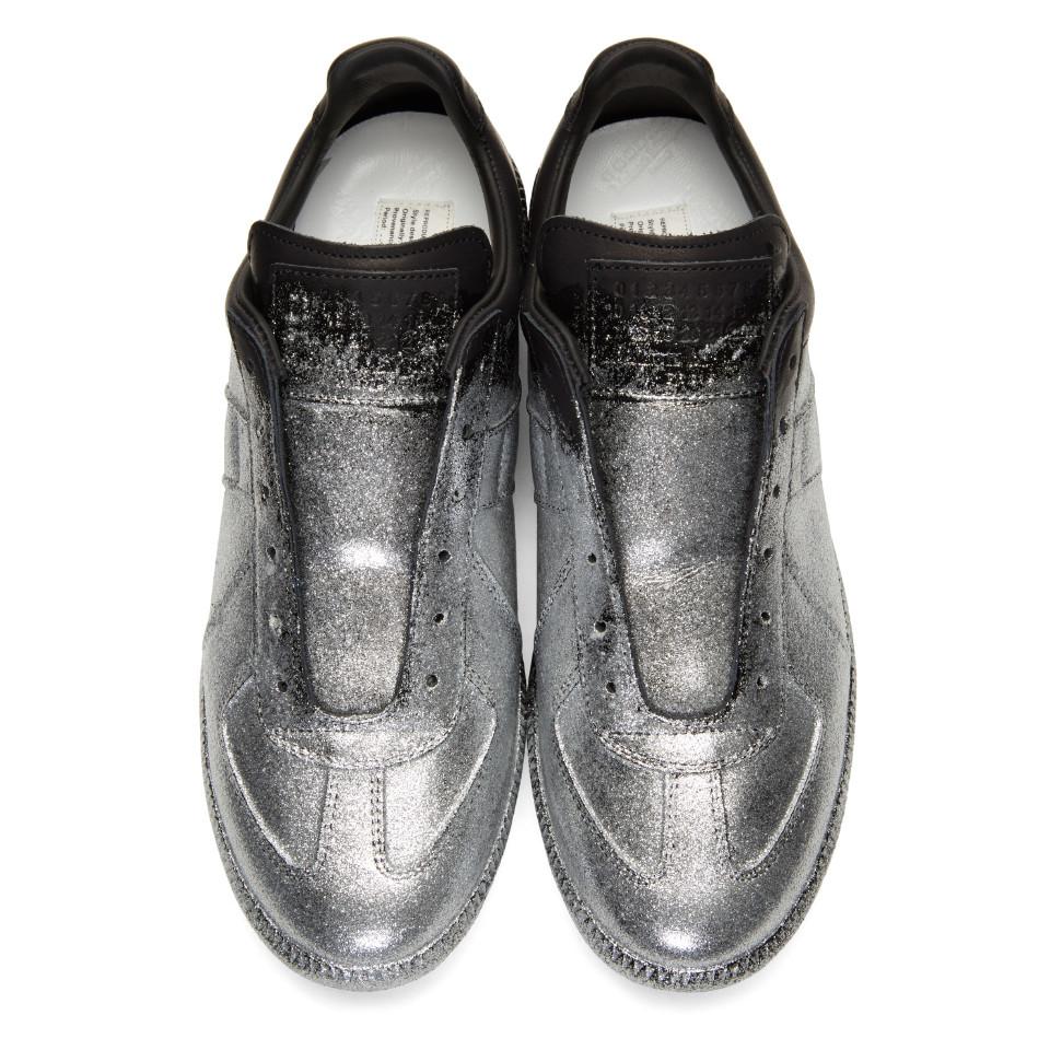 Maison Margiela Black & Silver Glitter Application Replica ...