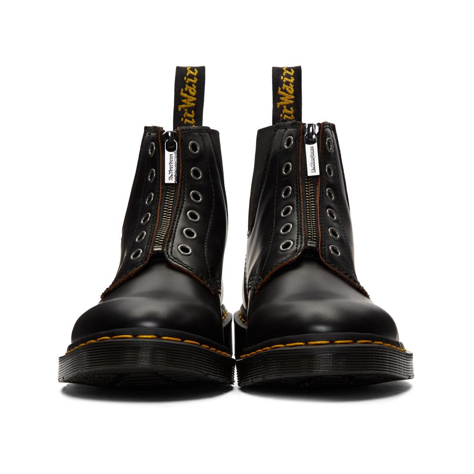 Dr. Martens Leather Black 101 Gst Boots for Men | Lyst