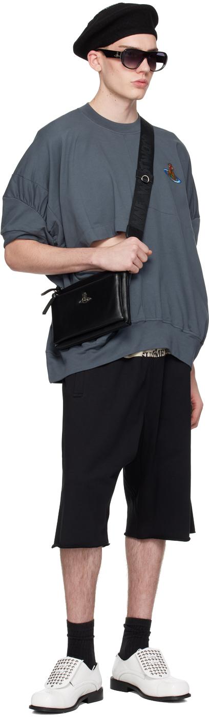 Vivienne Westwood メンズ ブラック パネル ショートパンツ Vivienne Westwood メンズ ブラック パネル ショートパンツ