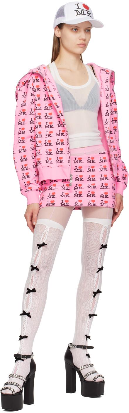 Ashley Williams 'I Heart Me' Hoodie in Pink | Lyst