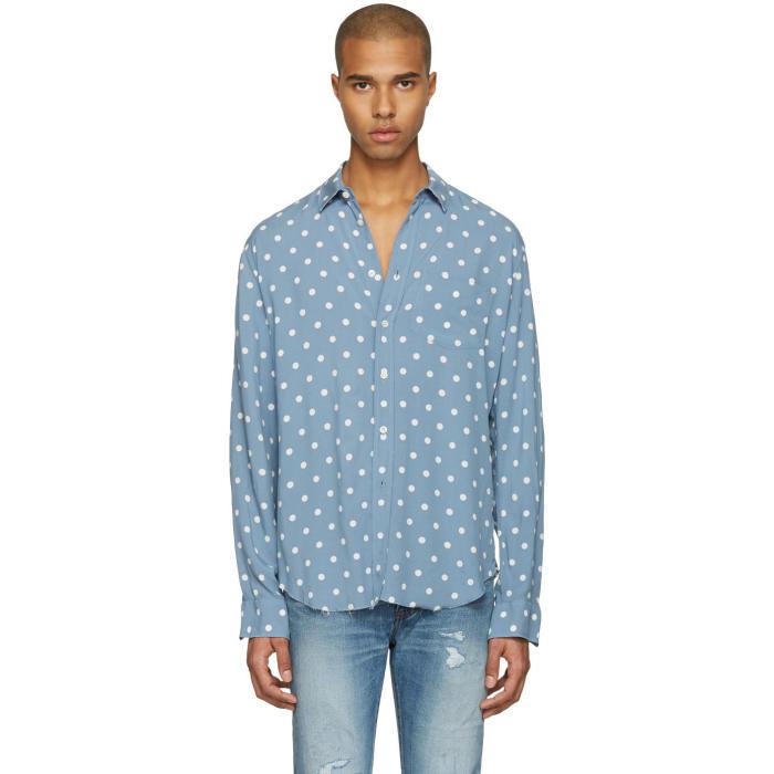 Saint laurent dot shirt cheap