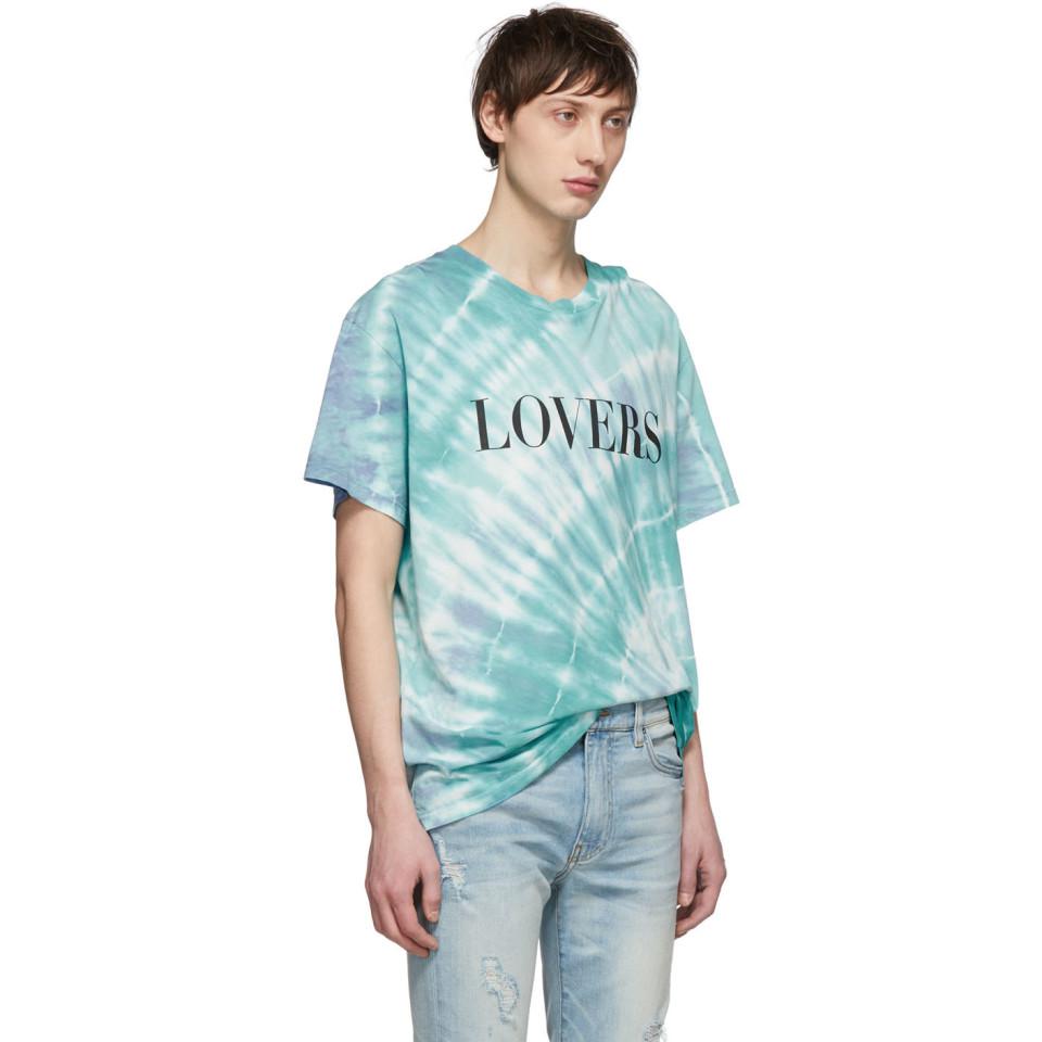 Amiri Cotton Blue Tie-dye \