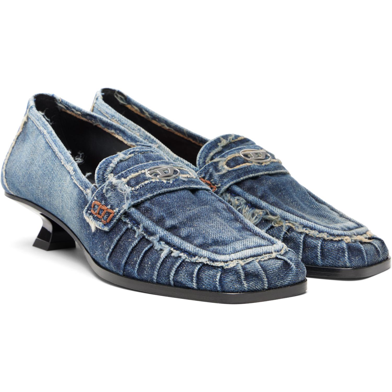 DIESEL D-Amber Moc 30 Heels in Black | Lyst