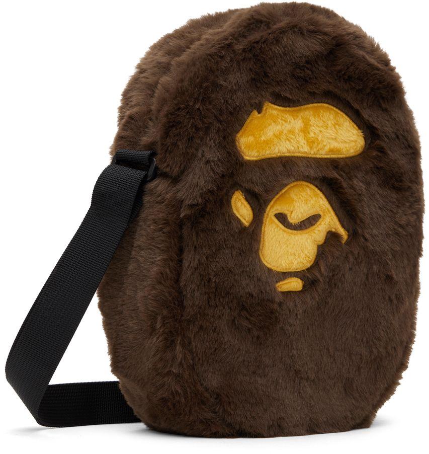 A Bathing Ape Ape Head Shoulder Bag in Brown | Lyst