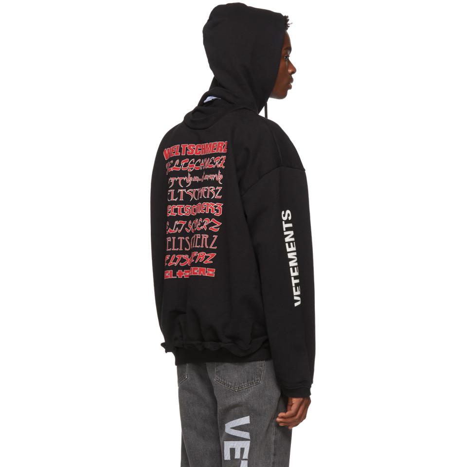 Vetements hoodie sizing top