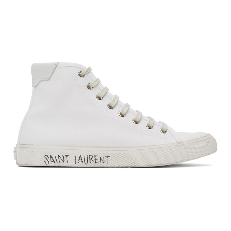saint laurent malibu canvas sneakers
