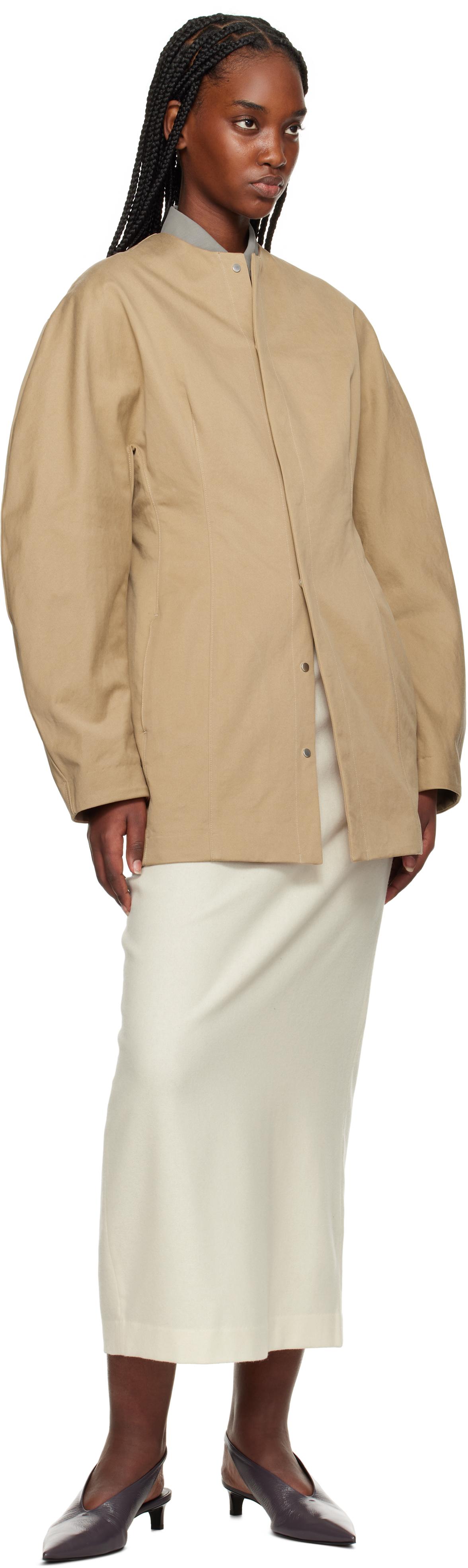 AURALEE ベージュ ロングコート LIGHT WOOL MAX GABARDINE COAT - AURALEE Official Website