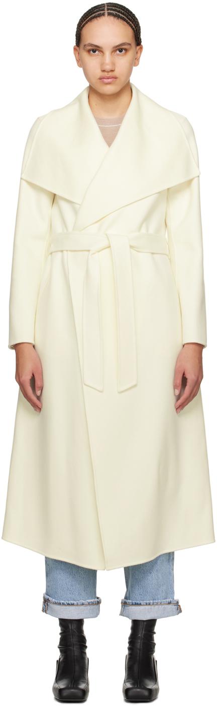【関税込み】MACKAGE タン＆ベージュ Mai-CN コート MAI-CN Double-face wool wrap coat for Women | Mackage US