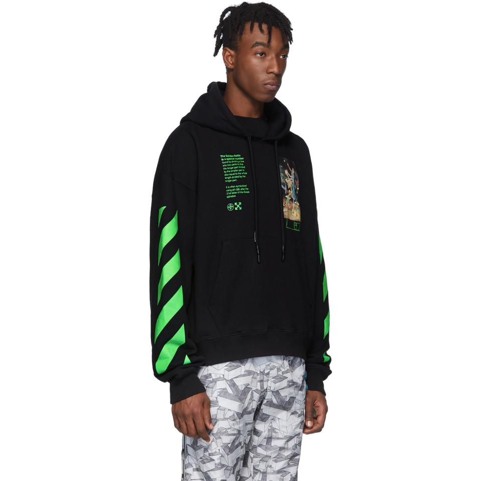 Off-White c/o Virgil Abloh Cotton Black Pascal Painting Hoodie for Men - Lyst