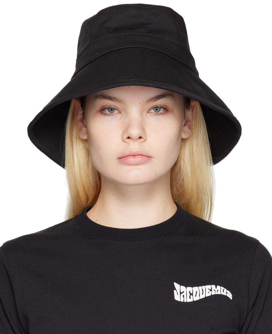 Jacquemus Cotton 'le Bob Linu' Hat in Black | Lyst Australia