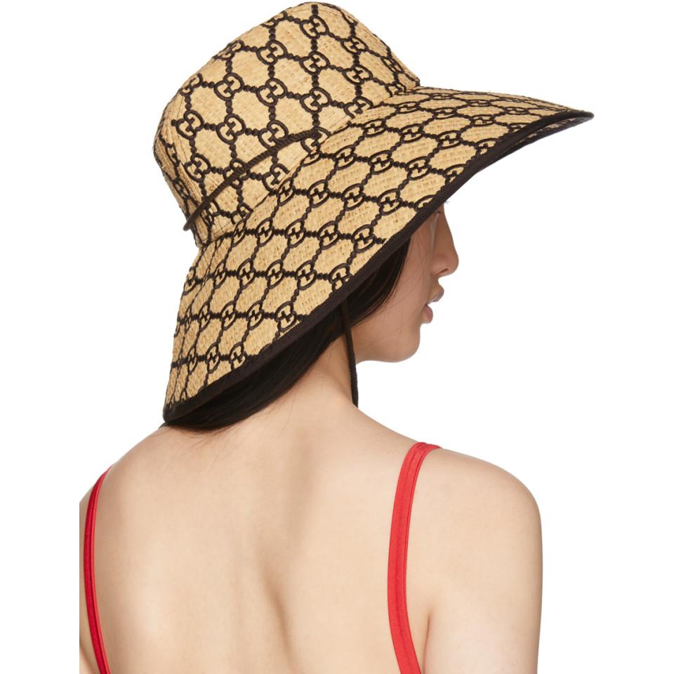 Gg raffia wide brim hat clearance