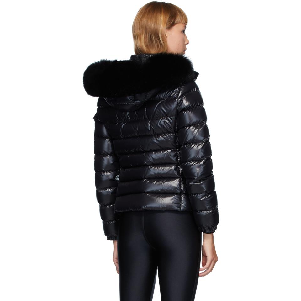 Moncler Badyfur Fur Trim Puffer Jacket In Black Save 31 Lyst