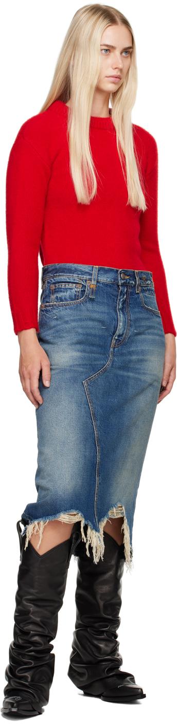 【関税込み】R13 ブルー Jesse デニム ミディアムスカート R13 ブルー Jesse デニム ミディアムスカート ブルー | Lyst
