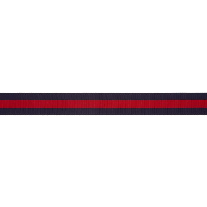 navy and red gucci belt