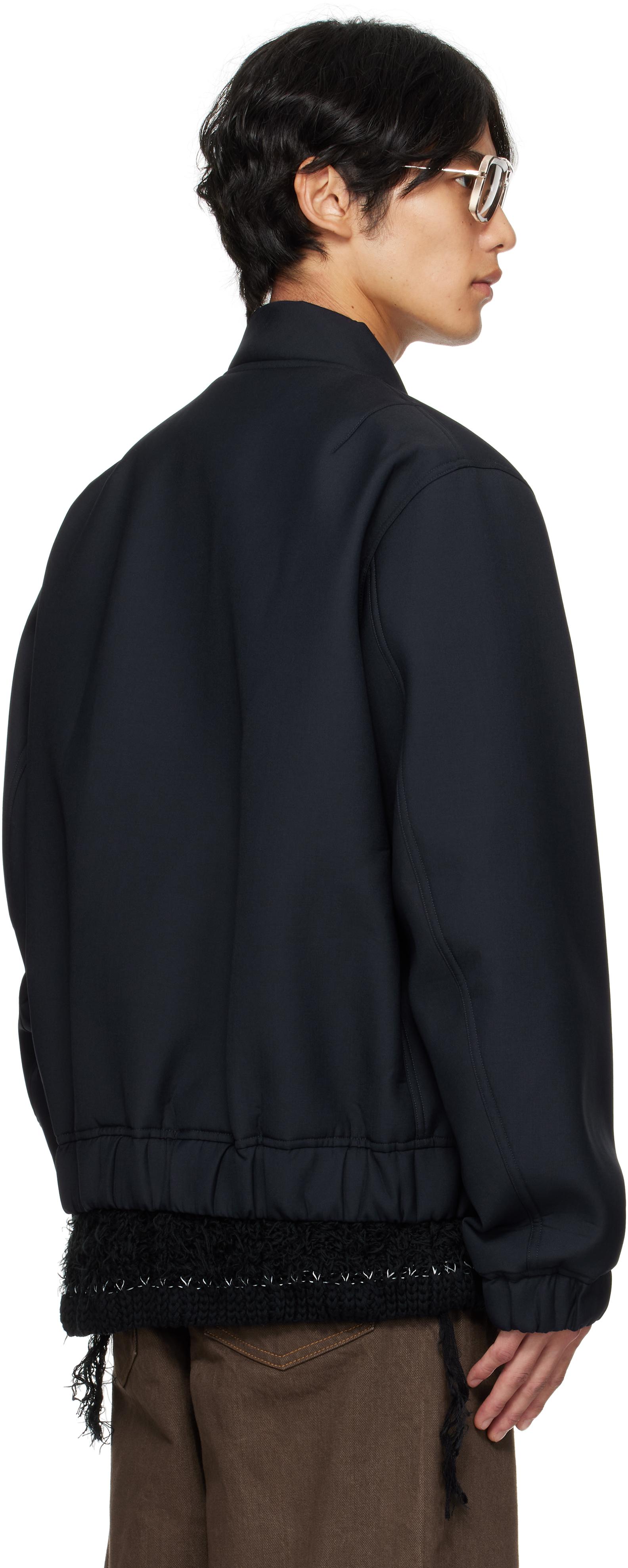 Sacai Suiting Blouson Bomber Jacket in Blue for Men | Lyst