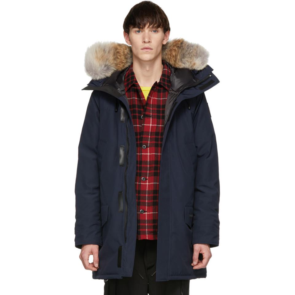 Canada Goose Cotton Blue Black Label Down Langford Parka for Men - Lyst