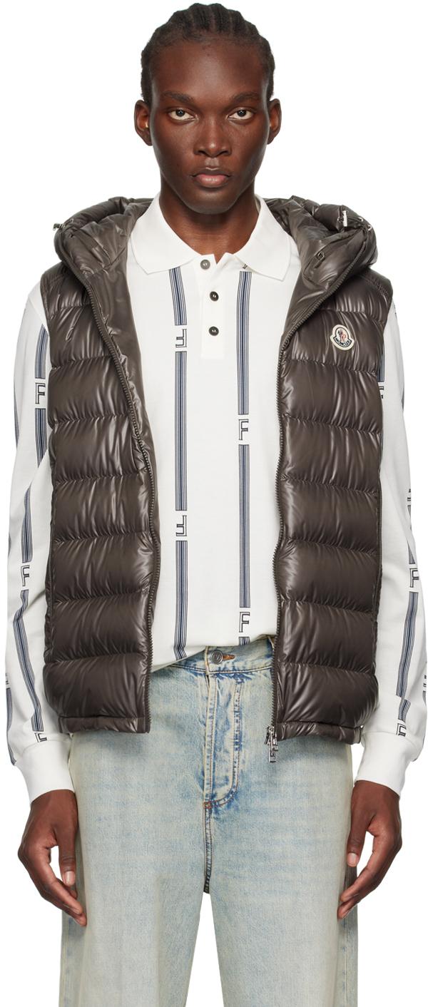 MONCLER ブラウン ダウンベスト