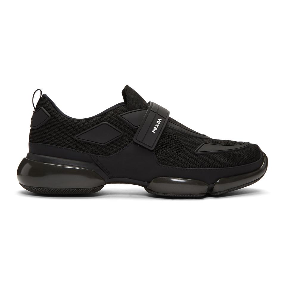 Prada Black Cloudbust Sneakers for Men - Lyst