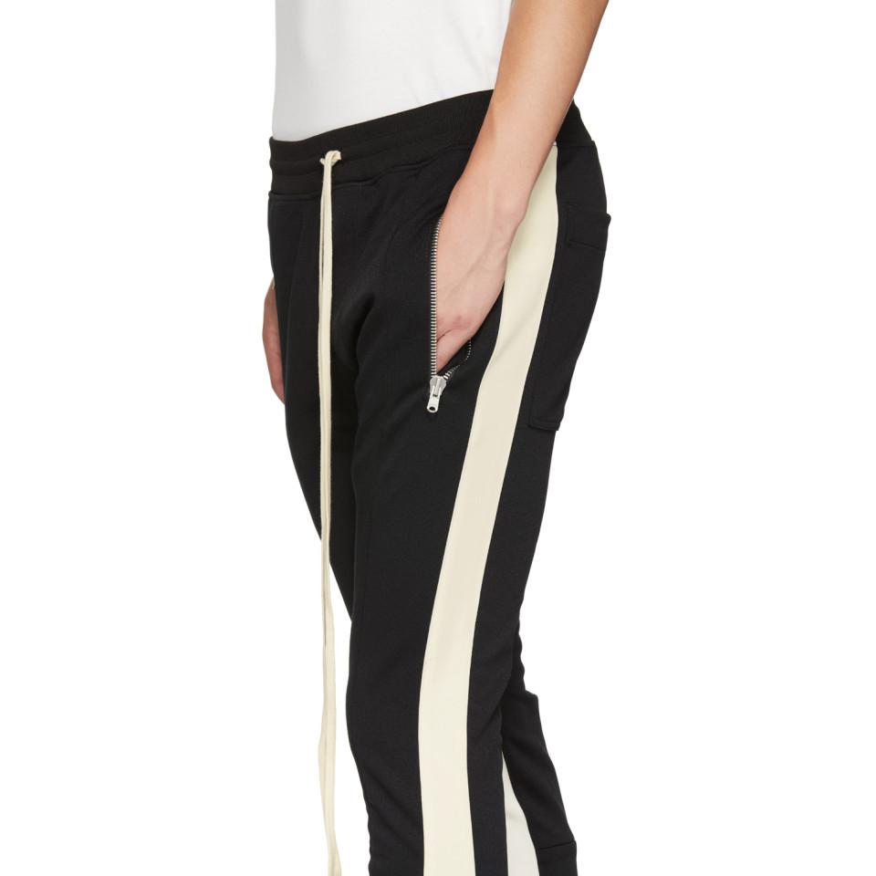 Fear Of God Black Double Stripe Track Pants for Men - Lyst