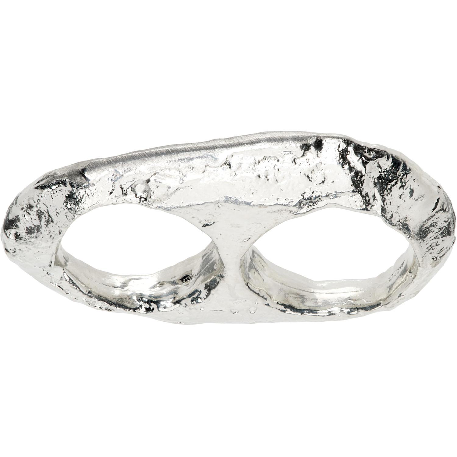 Homme Plissé Issey Miyake Cavern Ring in Black for Men | Lyst UK