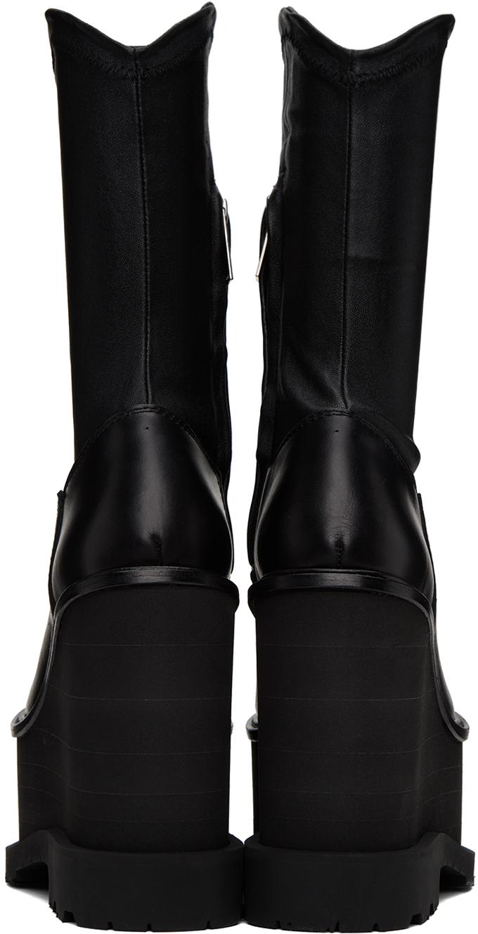 Sacai レディース ブラック Cowboy ウェッジブーツ ブーツ