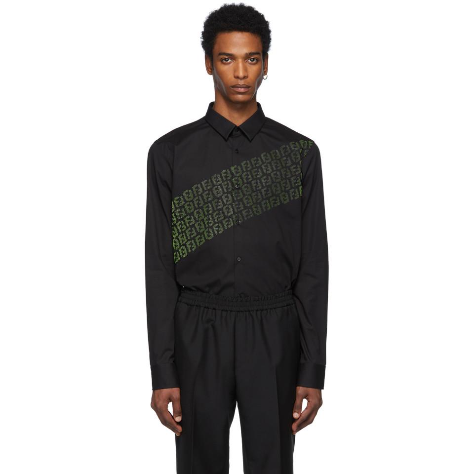 black and yellow fendi shirt