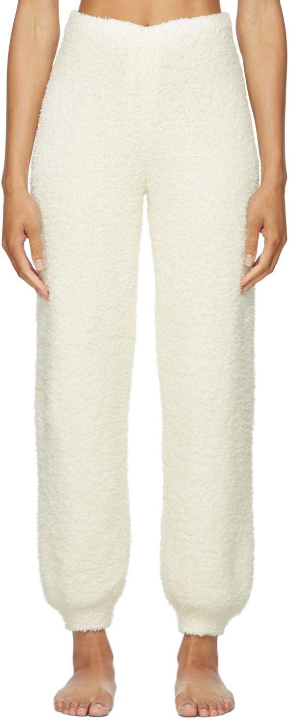 Skims Off-white Cozy Knit jogger Lounge Pants in Natural