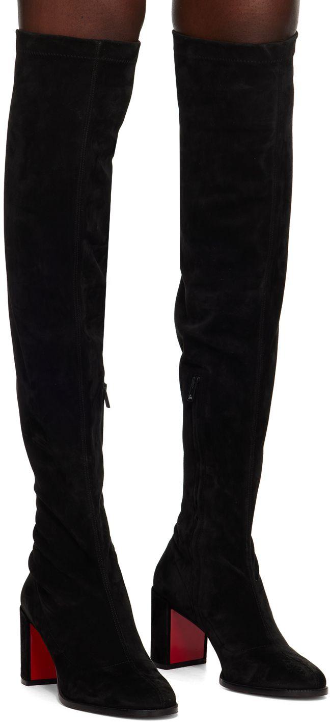 Christian Louboutin Stretchadoxa Suede Over-the-knee Boots