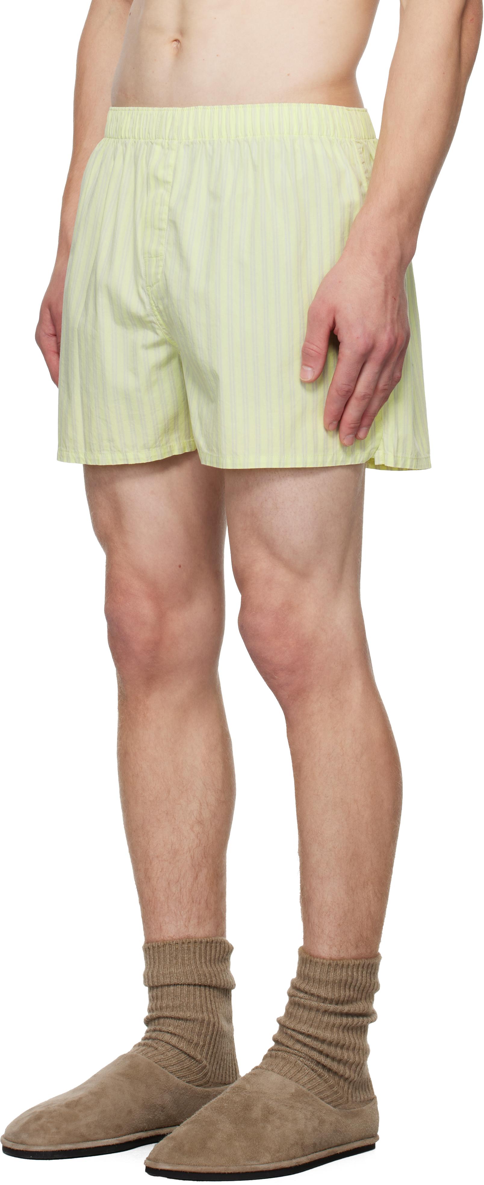 パンツ AURALEE X TEKLA Boxer shorts Boxers – Mist Stripes | Tekla Fabrics