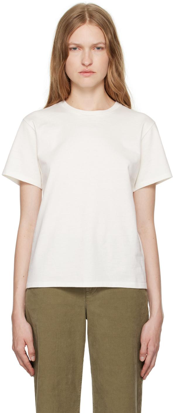 The Row レディース ホワイト Calibi Tシャツ トップス