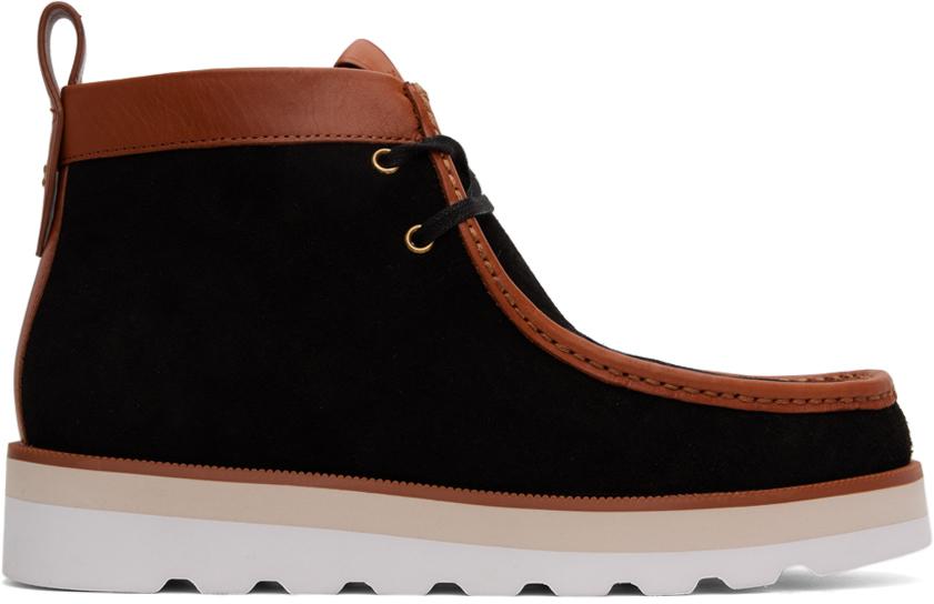 Prada メンズ ブラック Brixxen レザーブーツ ブーツ