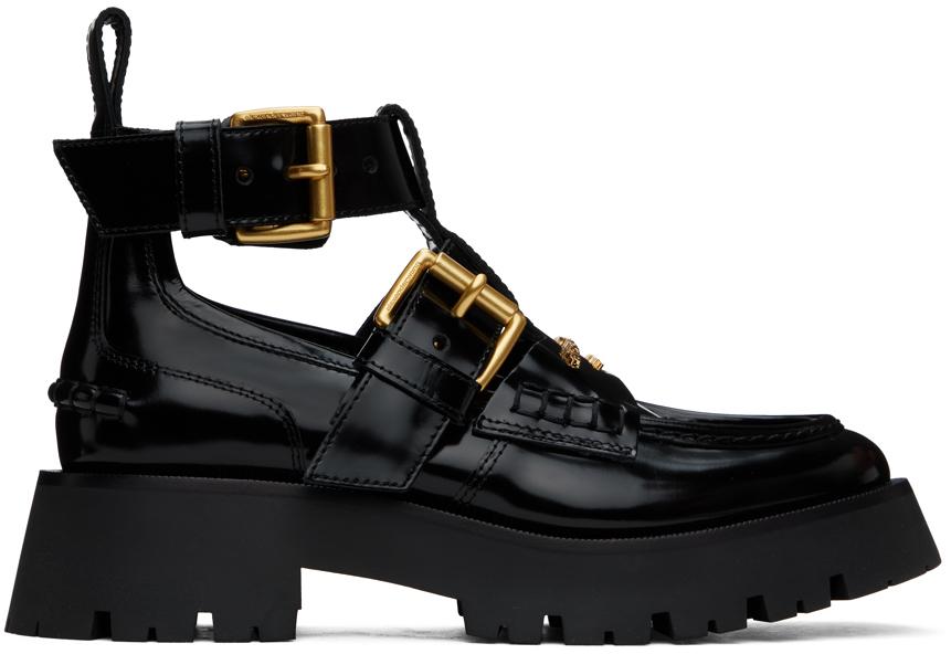 Alexander Wang Carter Lug Ankle Strap Boots in Black Lyst Canada