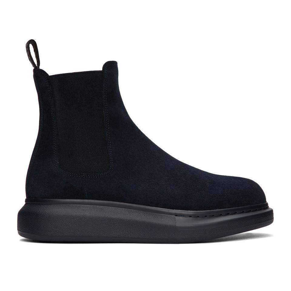 alexander mcqueen shoes navy blue