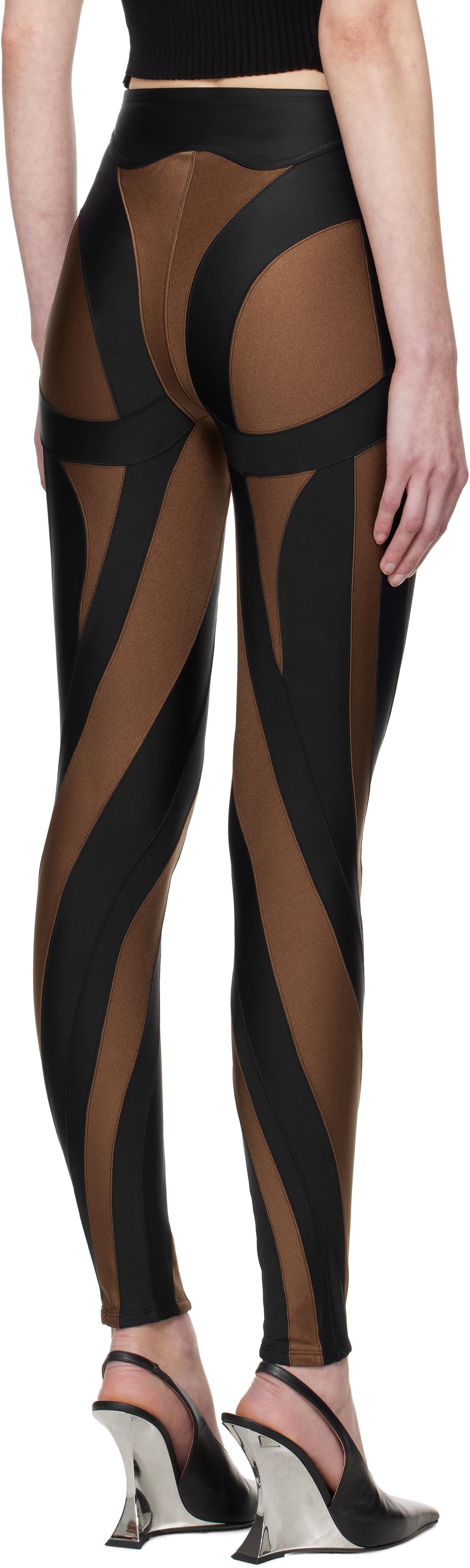 【関税込み】Mugler ブラック カットアウト レギンス MUGLER(ミュグレー) スパッツ・レギンス(レディース) - 海外通販